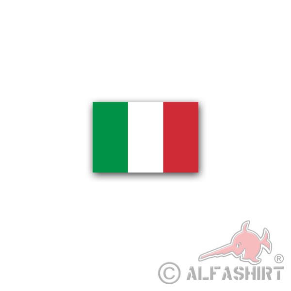 Sticker Italy Flag Repubblica Italiana Rome Southern Europe 11x7cm A2980