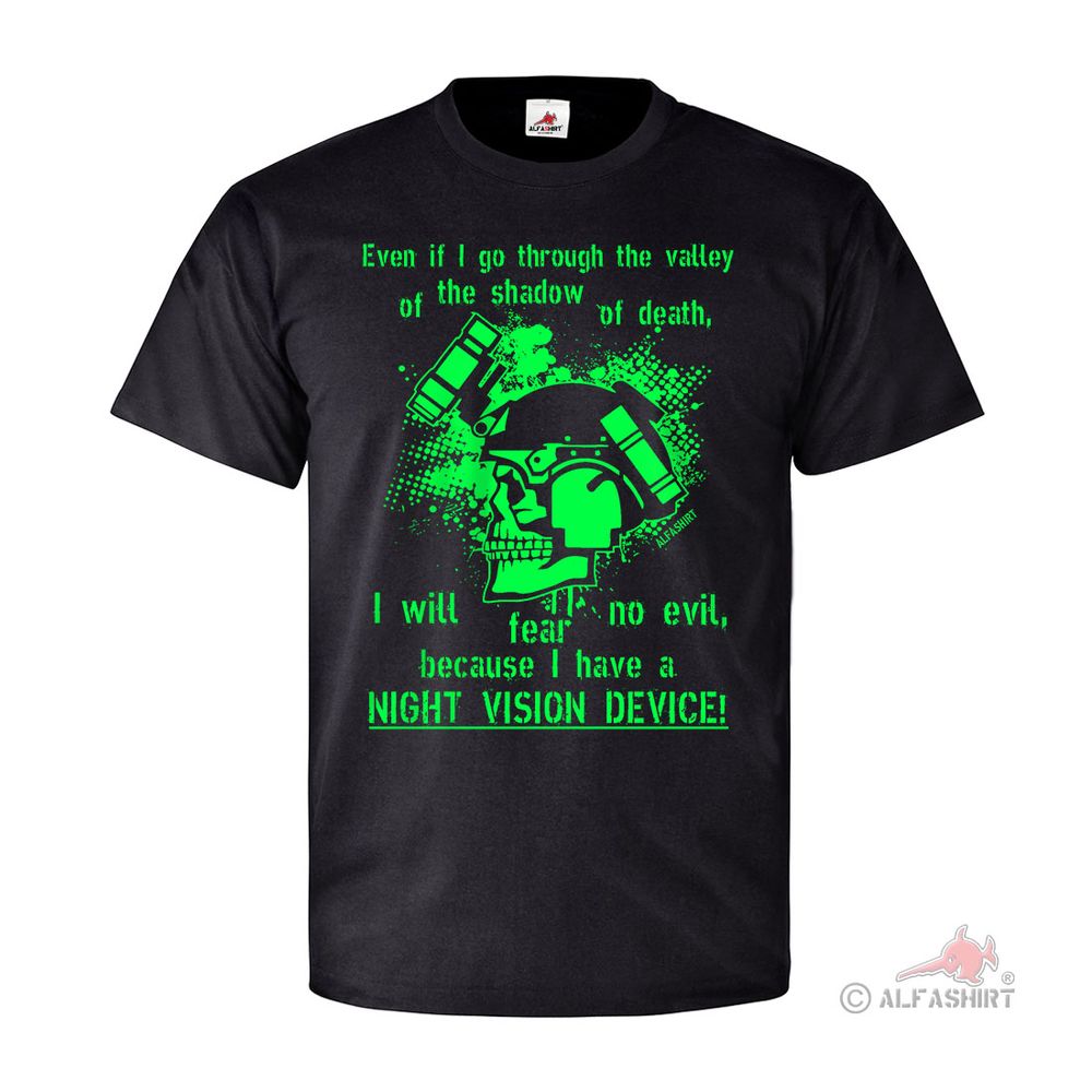 Night Vision Device Tactical valley of the shadow of death T Shirt #26677