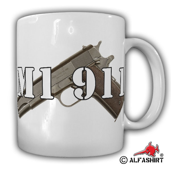 M1911 gun Pistol 45 Model of 1911 Armed Forces Man Stop Cup # 16331