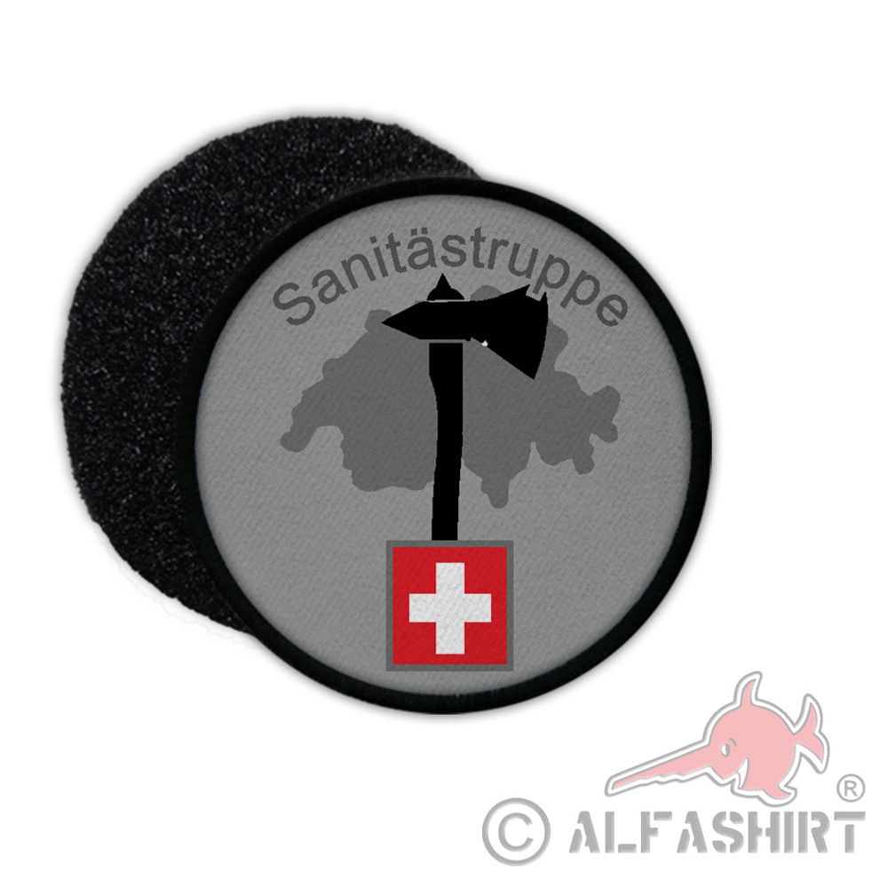 Sanitätstruppe Swiss Patch Barett Abzeichen Ersthelfer Erstehilfe #37213