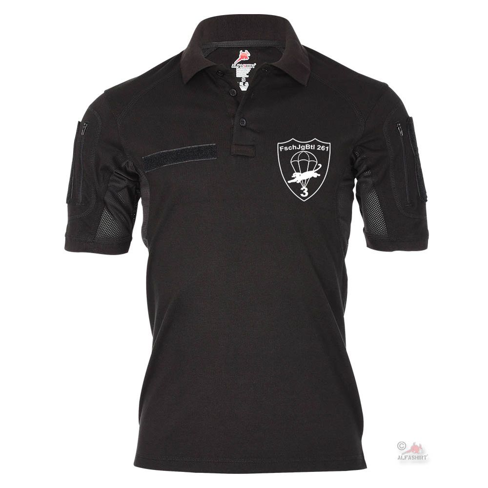 Tactical polo shirt Alfa - 3 FschJgBtl 261 Paratrooper Btl crest # 18994 Tactical polo shirt Alfa - 3 FschJgBtl 261 Paratrooper Btl crest # 18994