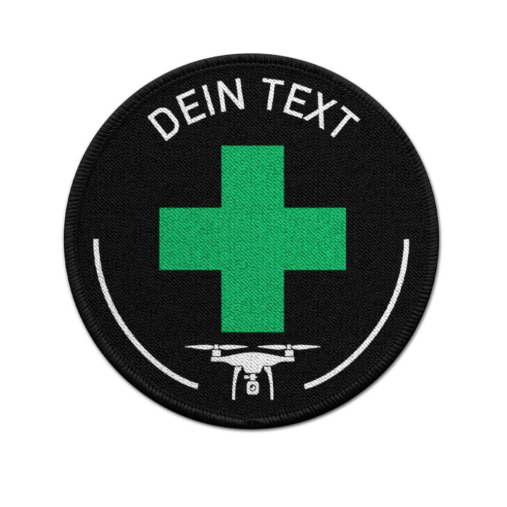 Patch personalisiert R. Kreuz Drohne Drohnenführer Luftfahrzeug Medizin #41676