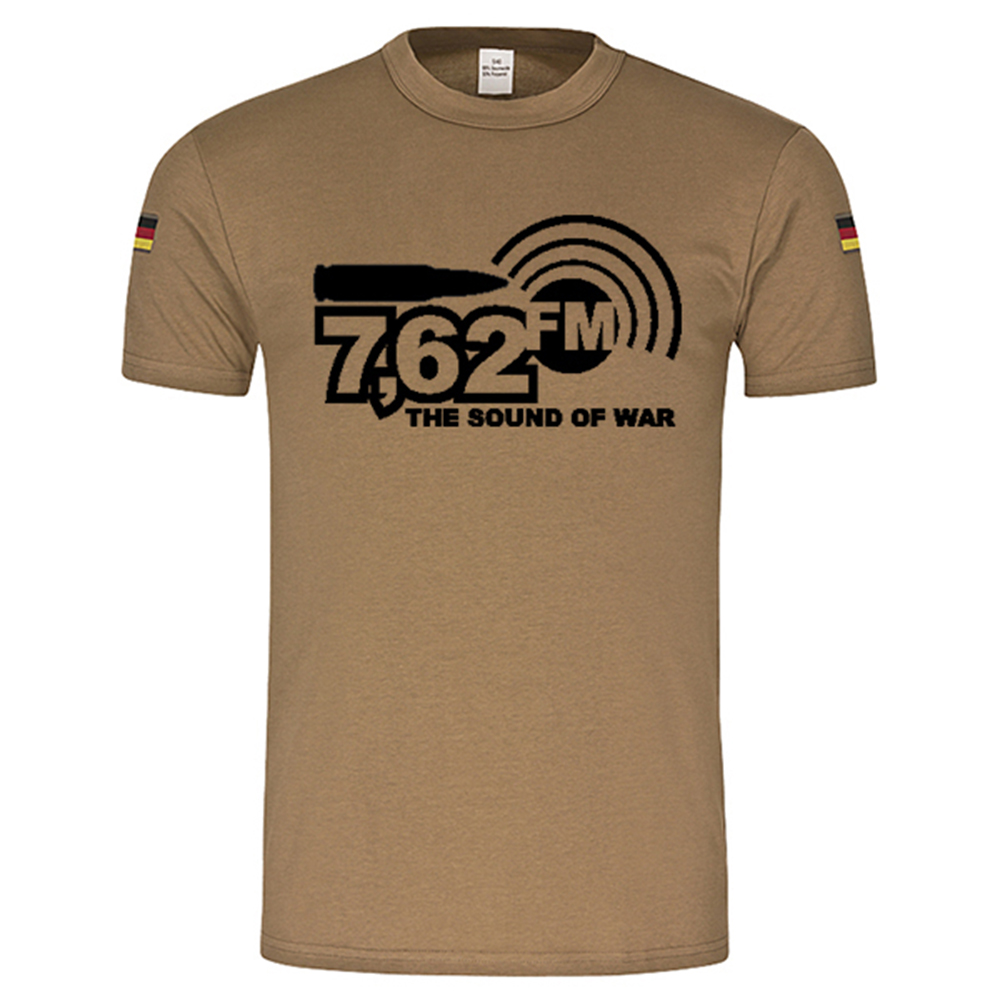 BW Tropics 7.62FM The Sound of War Radio Music original BW Tropical Shirt # 14960