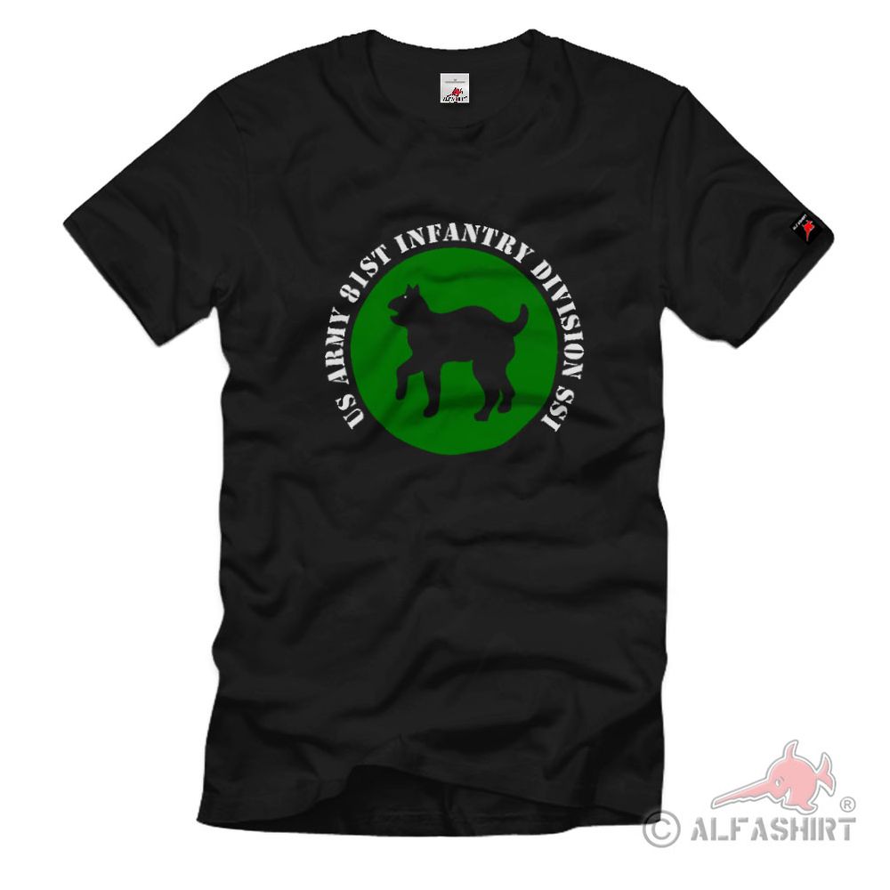 U.S. Army 81st Infantry Division Crest SSI WK Wildcat - T Shirt # 2293