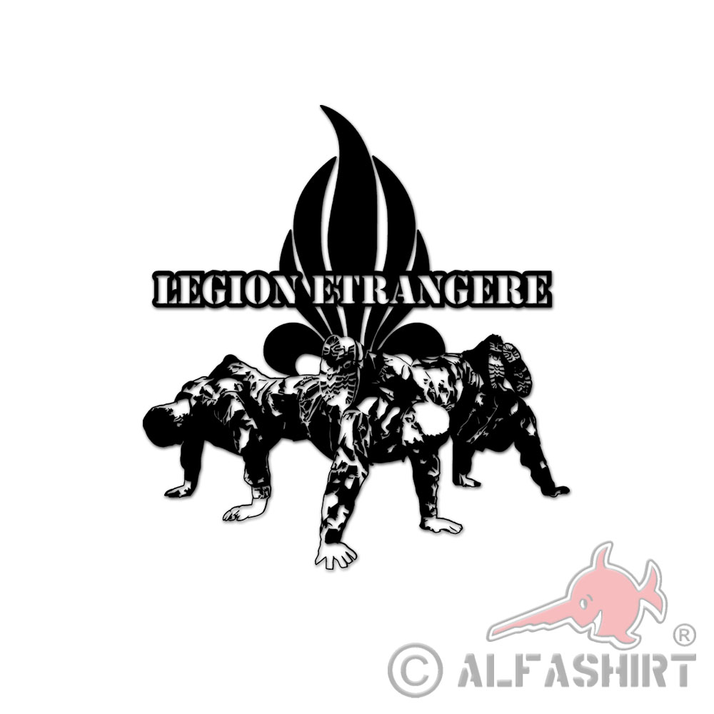 Adhesivo de pared Legion etrangere push-up French Foreign Legion 40x45cm # A5830