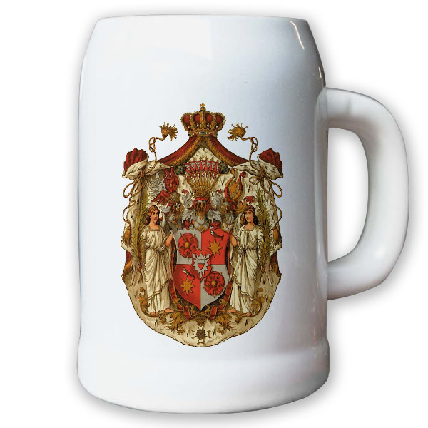 Krug / Bierkrug 0,5l - Fürstentum Schaumburg-Lippe Adel historisch #9433