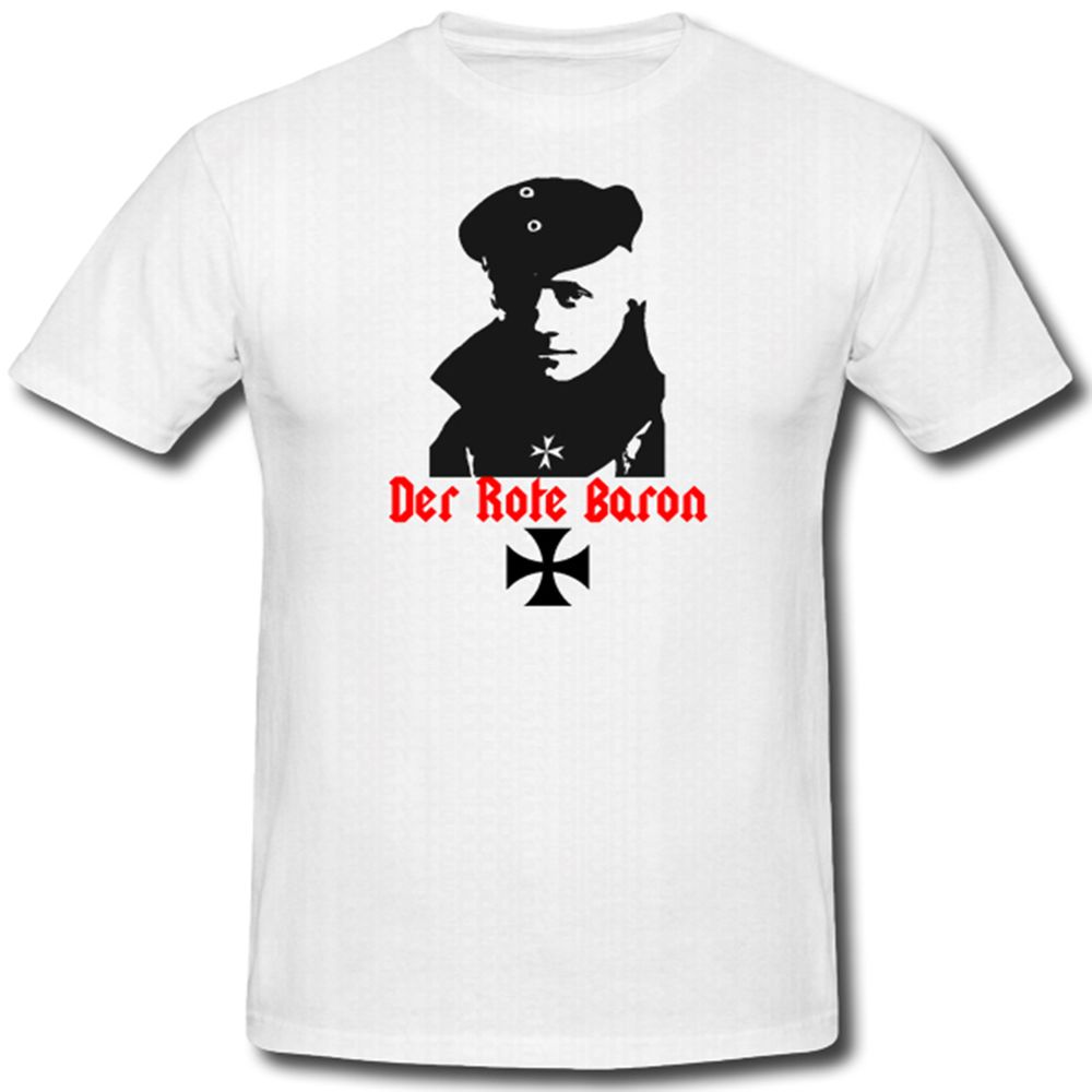 Baron Jagdflieger Held Legende WK Doppeldecker Manfred Richthofen - T Shirt #1113