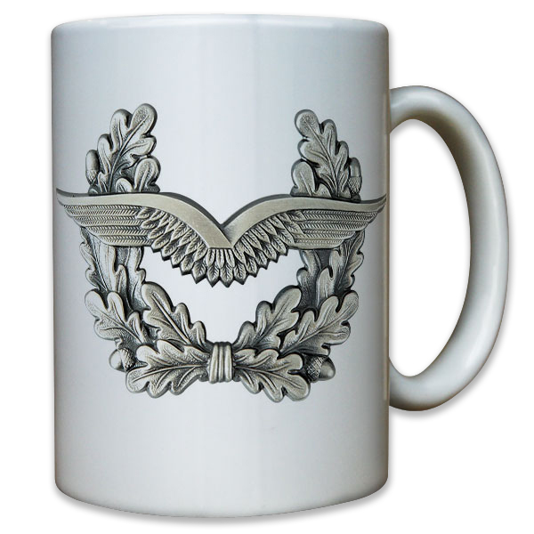 Luftwaffen Abzeichen Bundeswehr Schwingen Schirmmütze Wappen - Tasse #9549
