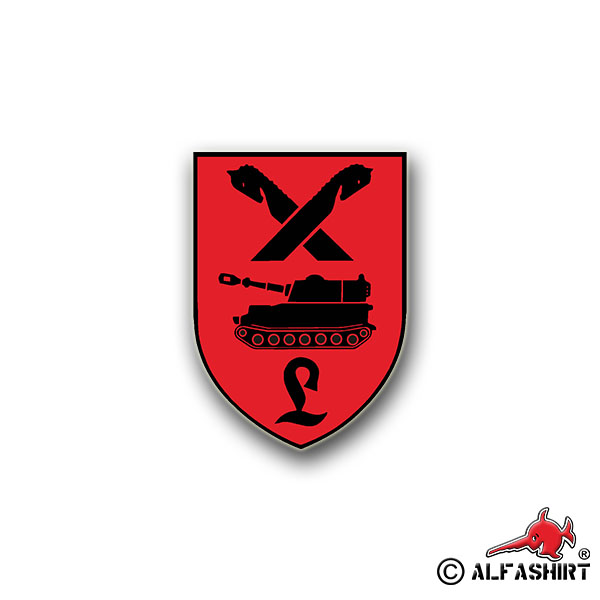 Aufkleber/Sticker PzArtLehrBtl 95 Panzer Bataillon Panzerartillerie 7x5cm A801