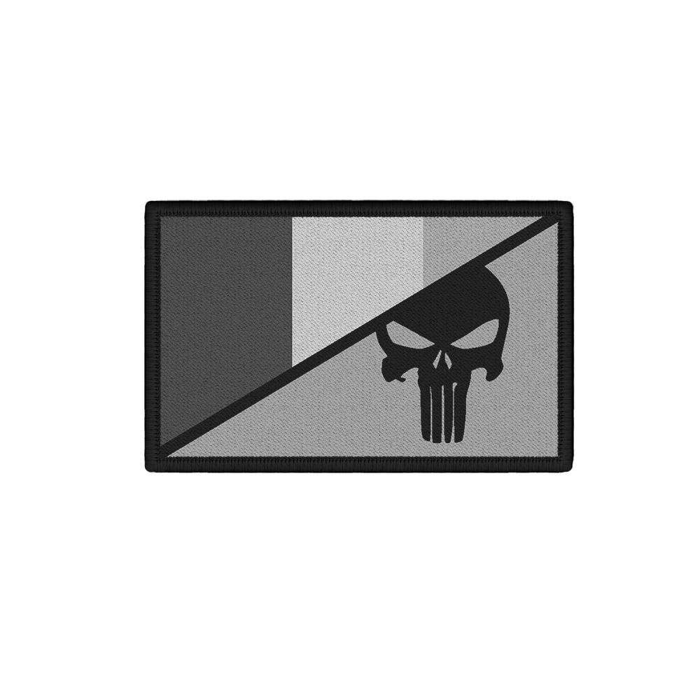Frankreich Skull Grau Tactical Airsoft Soldat Forces Armées Patch #27666