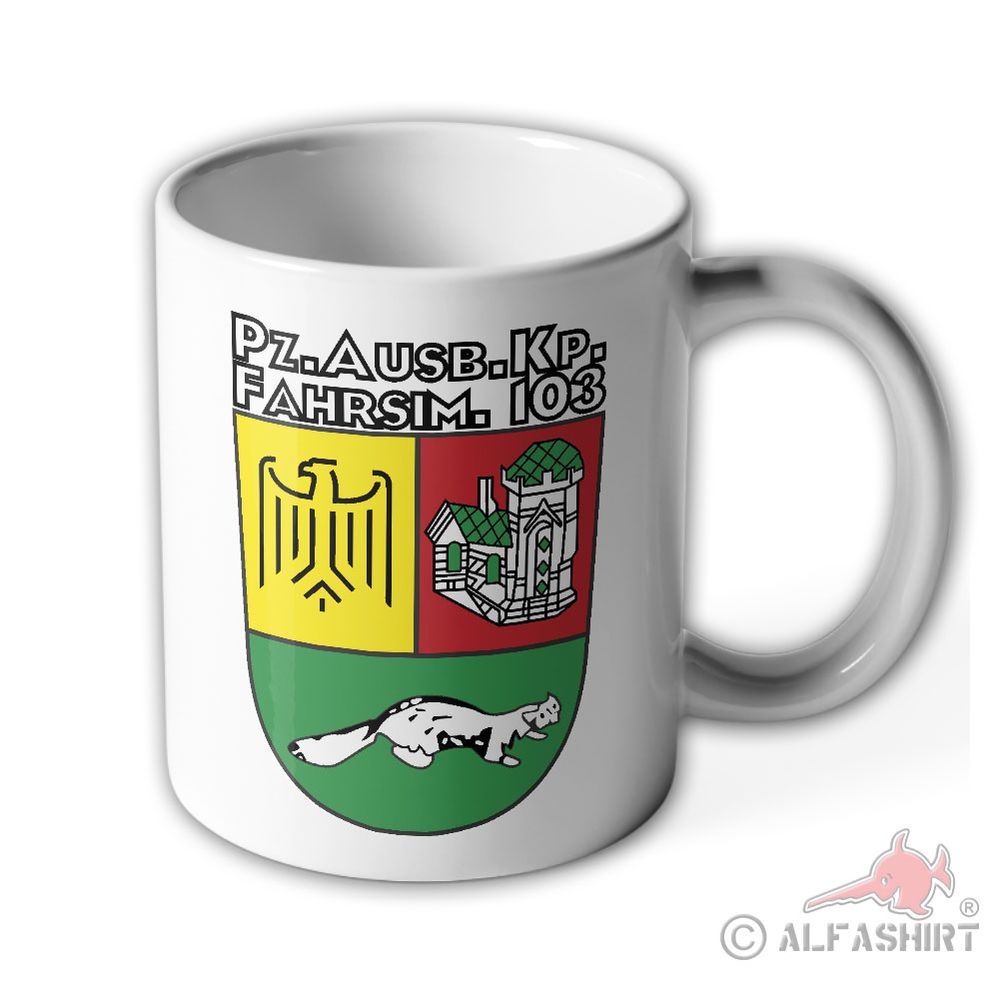 PzAusbKp Fahrsim 103 Panzerausbildungskompanie Fahrsimulator 103 - Tasse #9368