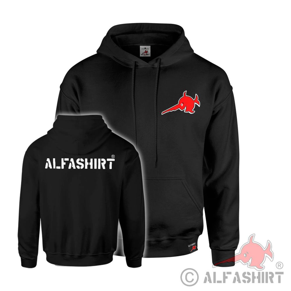 Hoodie ALFASHIRT Logo Brand Swordfish Sawfish Fan Pullover #43308