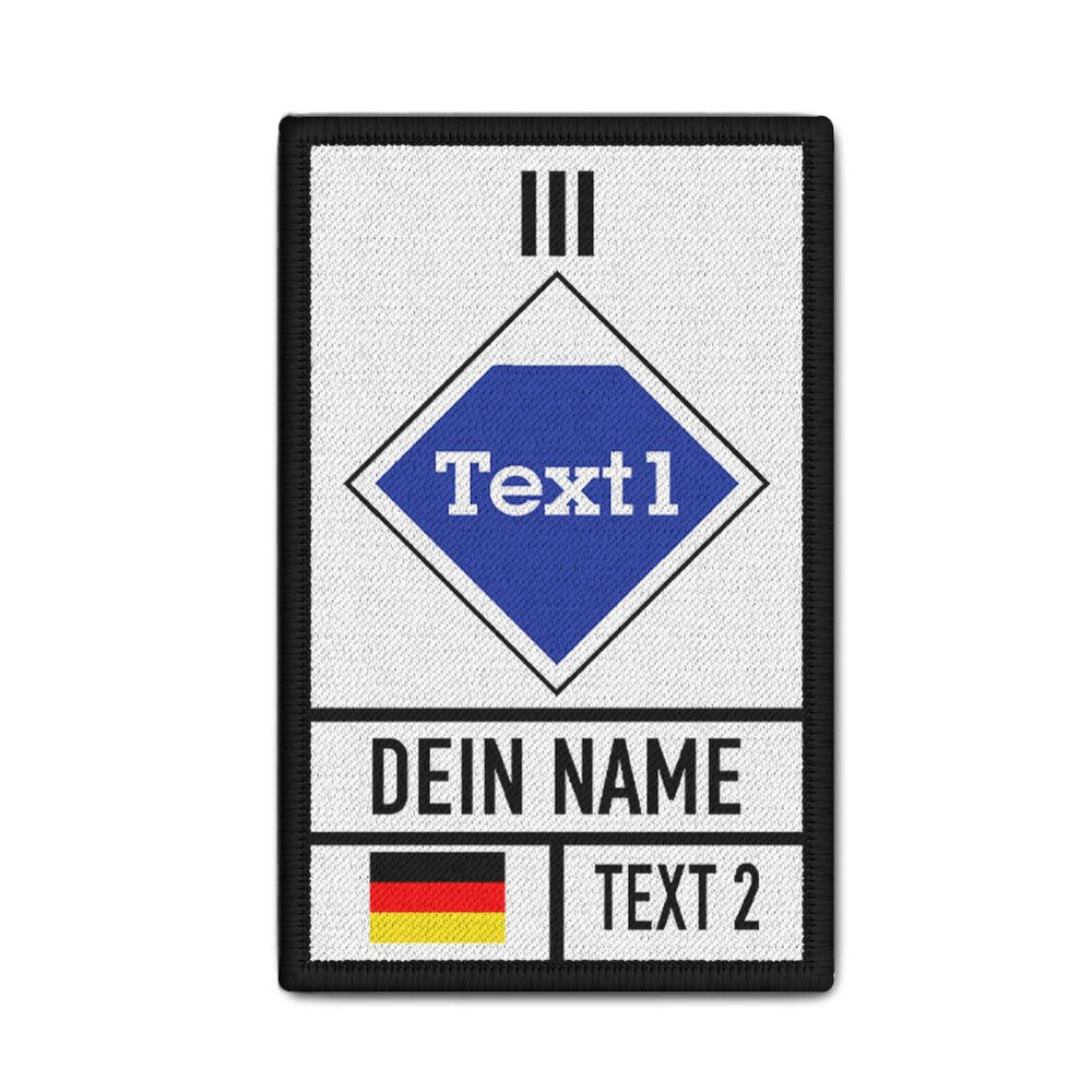 Rank Patch Verbandsführer Hilfswerkt Stufe 3 Katastrophenschutz #46902