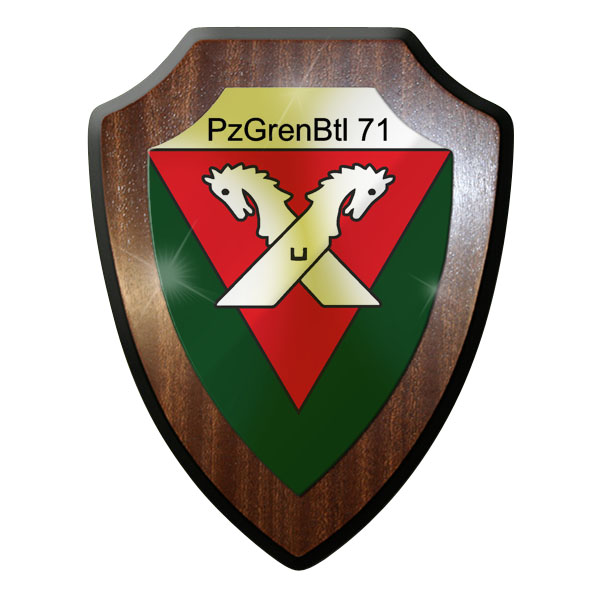 Wappenschild PzGrenBtl 71 PanzerGrenadierBataillon dran drauf drüber #9247