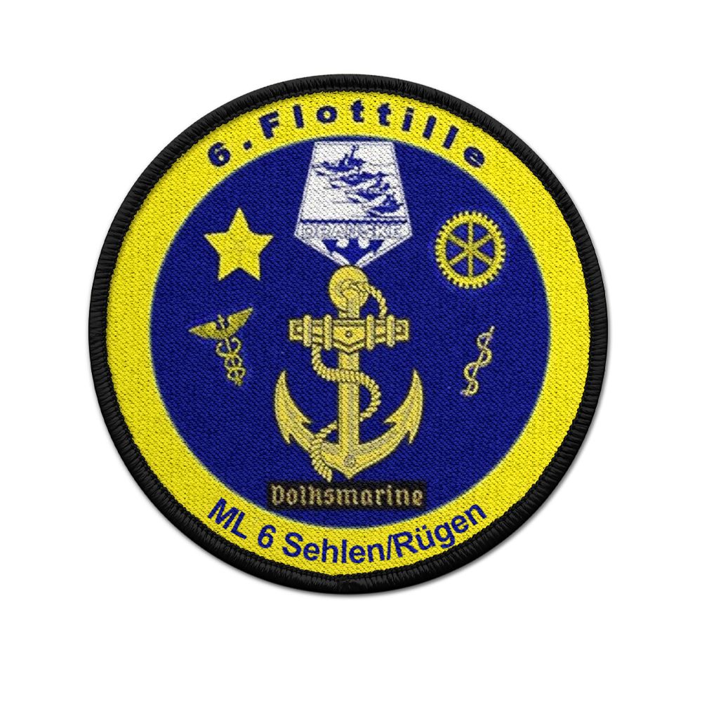 Patch 7.5cm 6 Flotilla ML 6 Sehlen Dranske Rügen Volksmarine VM DDR .#47262