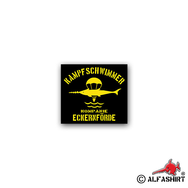 Aufkleber/Sticker Kampfschwimmer Kp Eckernförde Marine Taucher 8x7cm A2143