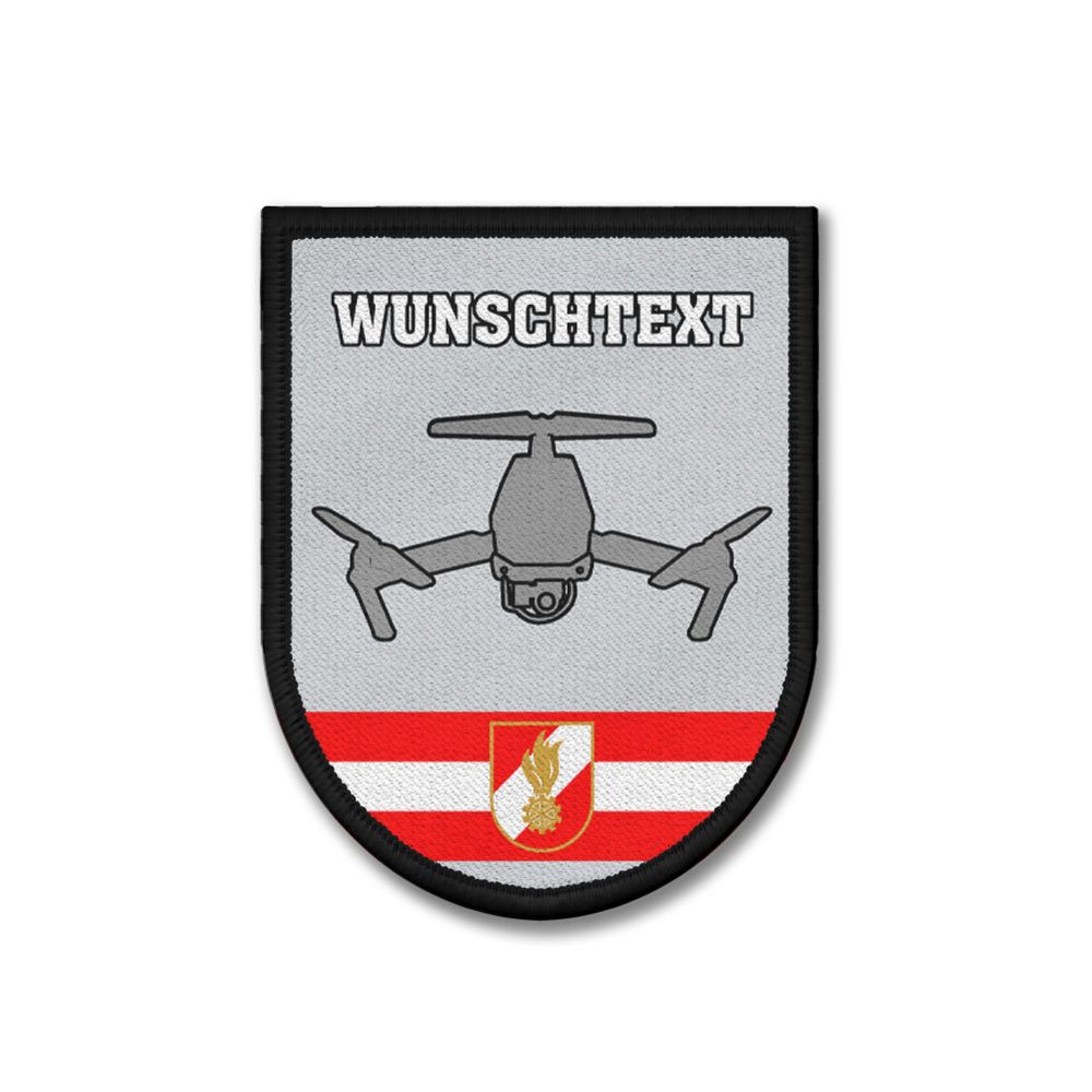 Patch 9x7cm  Feuerwehr Österreich Korpsabzeichen Drohne Drohnenpilot  #47455