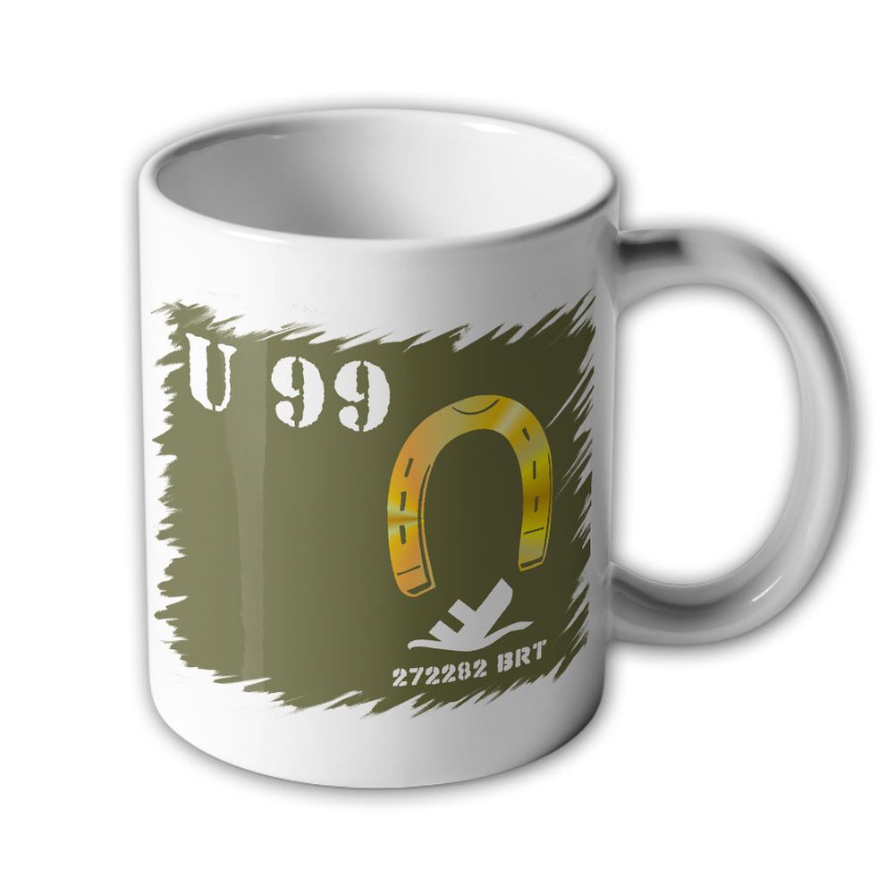 Tasse U-Boot U99 Typ VII B 2WK Kretschmer Kommandant Hufeise #47546