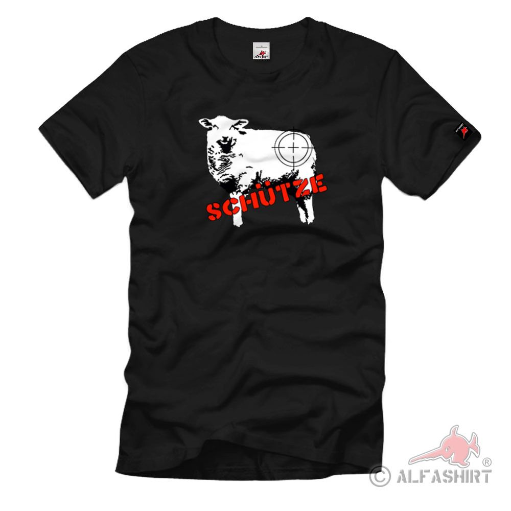 ALFASHIRT Sheep Protect Sniper Sniper Humor Fun Shirt Military Shooting…
