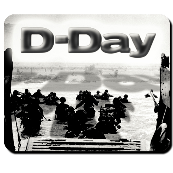 D-Day Normandie Normandy Invasion Landung Überfall Angriff - Mauspad #12202