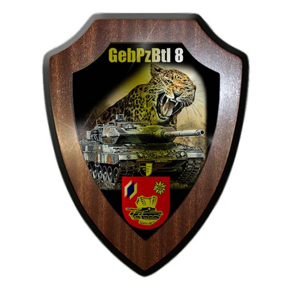 Wappenschild Lukas Wirp GebPzBtl 8 Gebirgs Leopard 2A6 Panzer Bataillon #24431