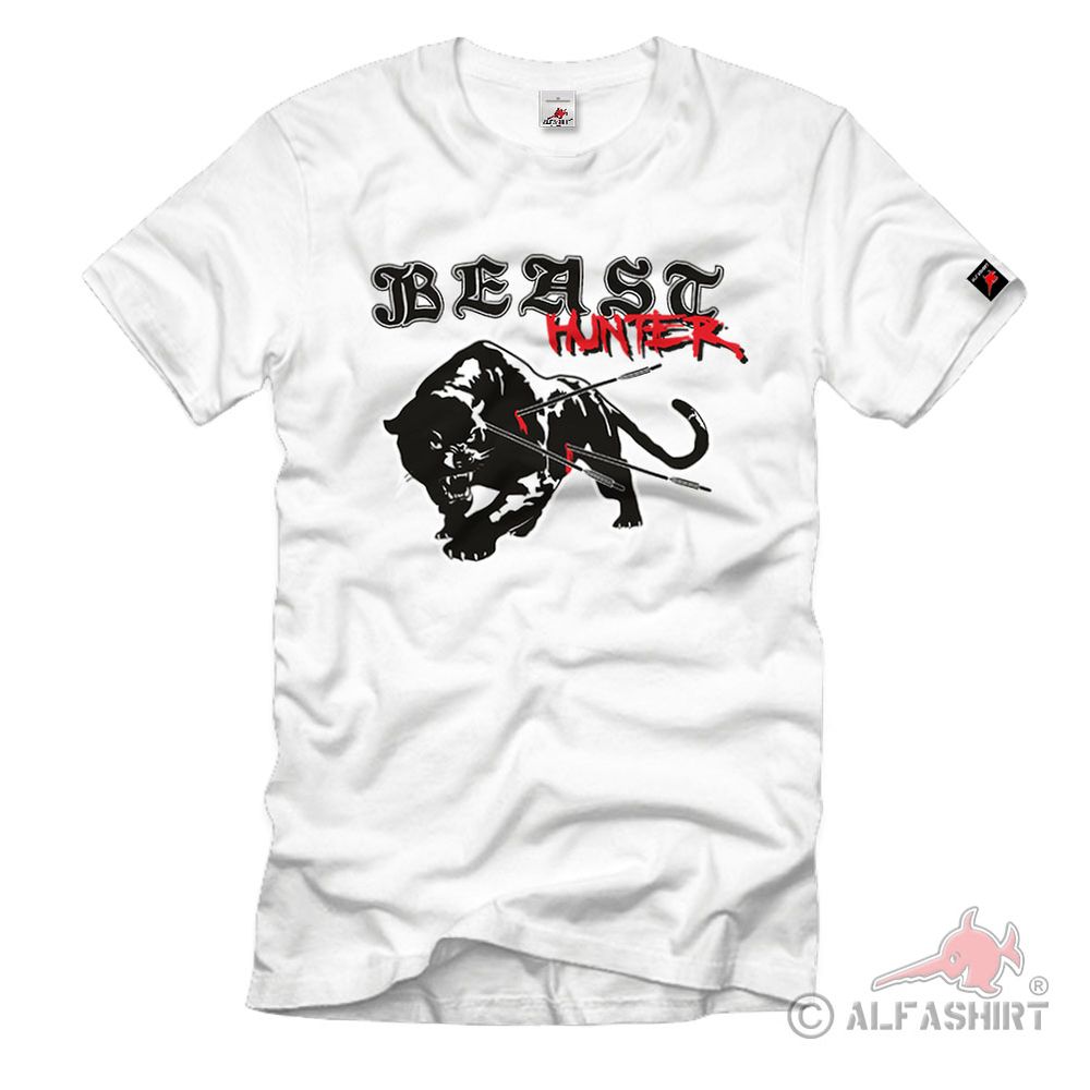 Beast Hunter Jäger Panter Leopard Raubkatze Bestien Jagd - T Shirt