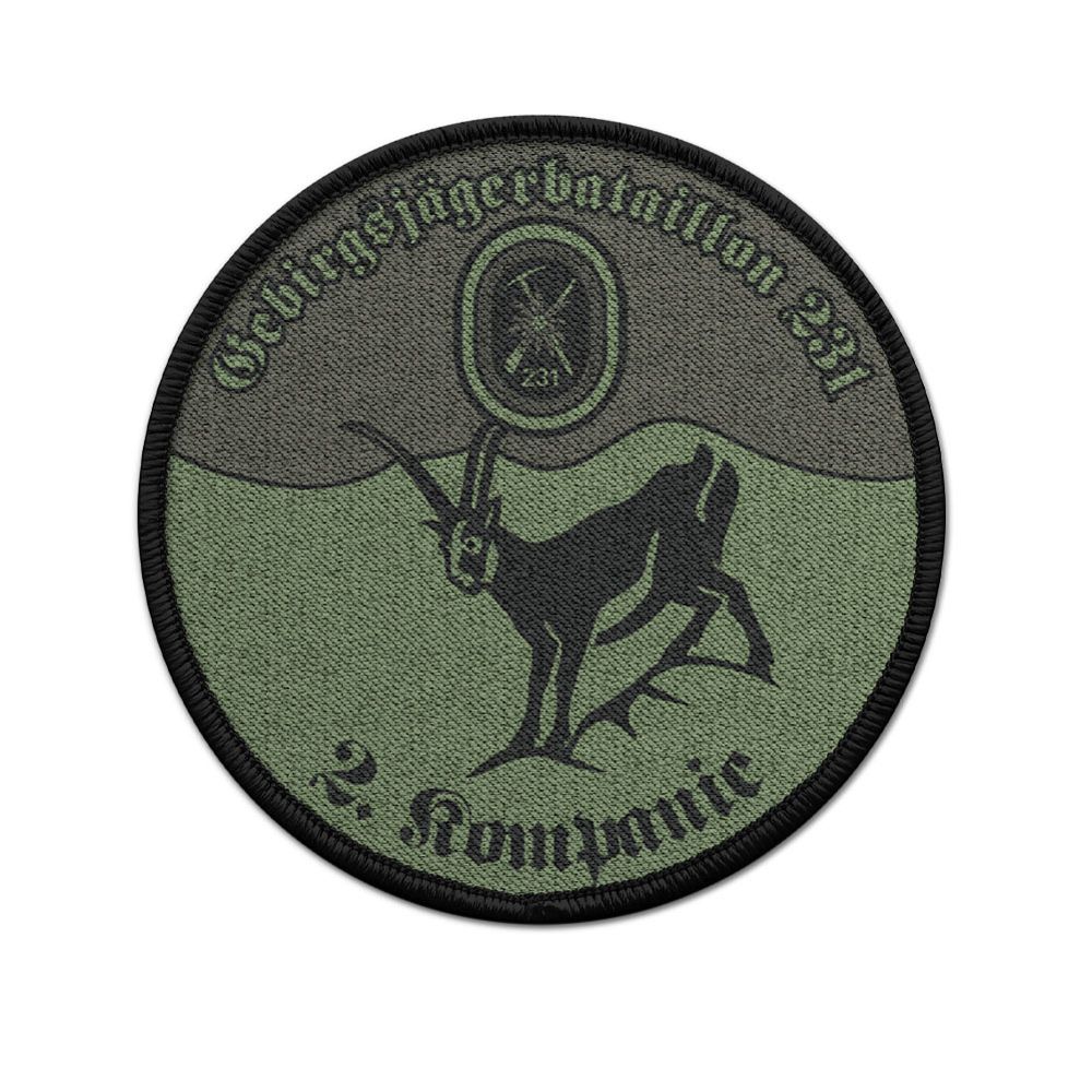 Patch Gebirgsjägerbataillon 231 – 2nd Company | Chamois, Mountains, Edelweiss, German Mountain Troops – #46543