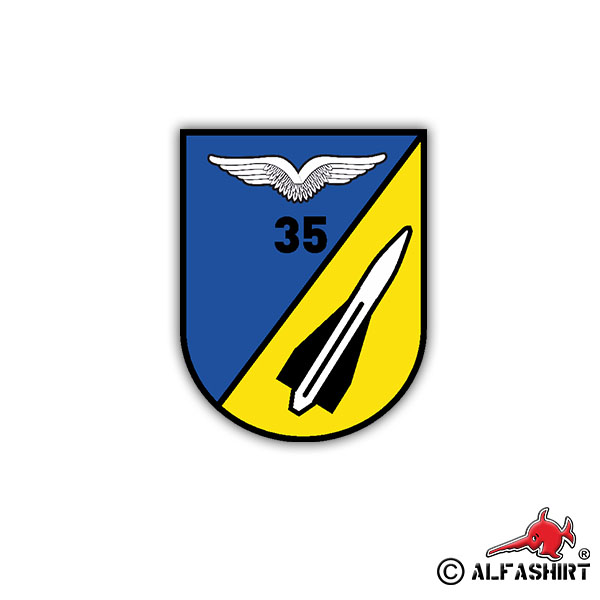 Aufkleber/Sticker FlaRakBtl 35 Flugabwehr Schwingen Militär 7x5cm A1863