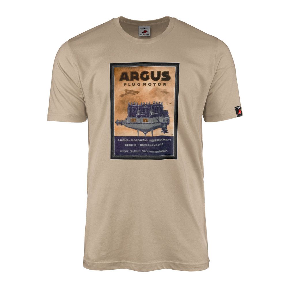 T-Shirt Argus Airplane Engine Poster Advertising Engines #32301