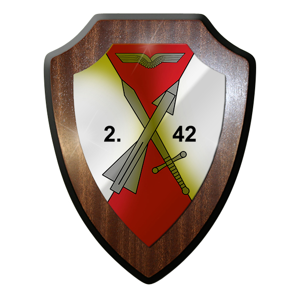 Wappenschild - 2 FlarakGrp 42 Flugabwehr Raketen Gruppe Bundeswehr #12500