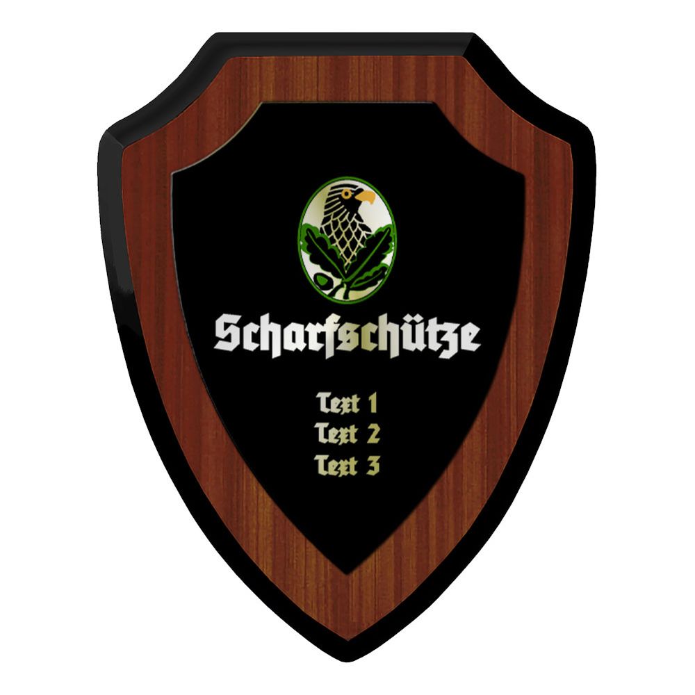 Heraldic shield Oberstabsfreireiter Sniper Personalized Coat of Arms #44526