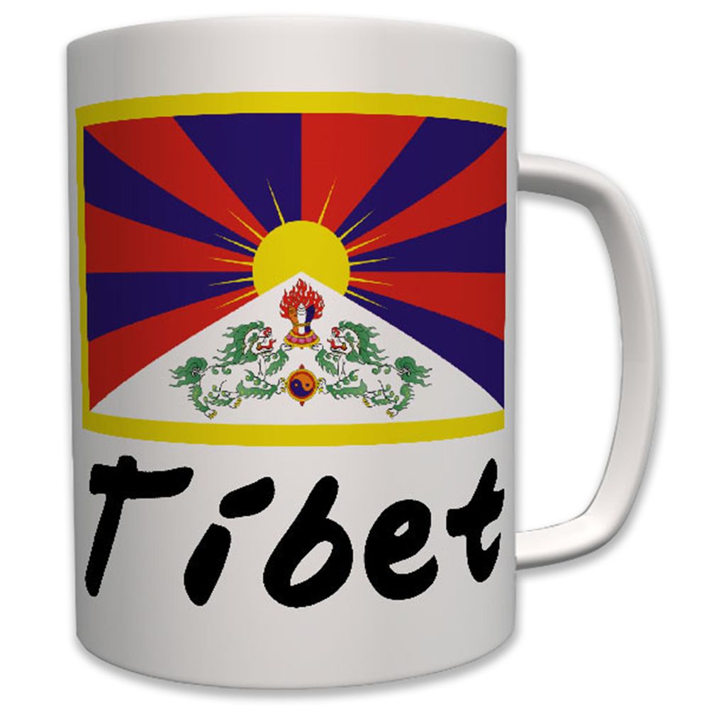 Tibet Fahne Freiheit Tibet China Besetzt Himalaya Dach Der Welt - Tasse #7752