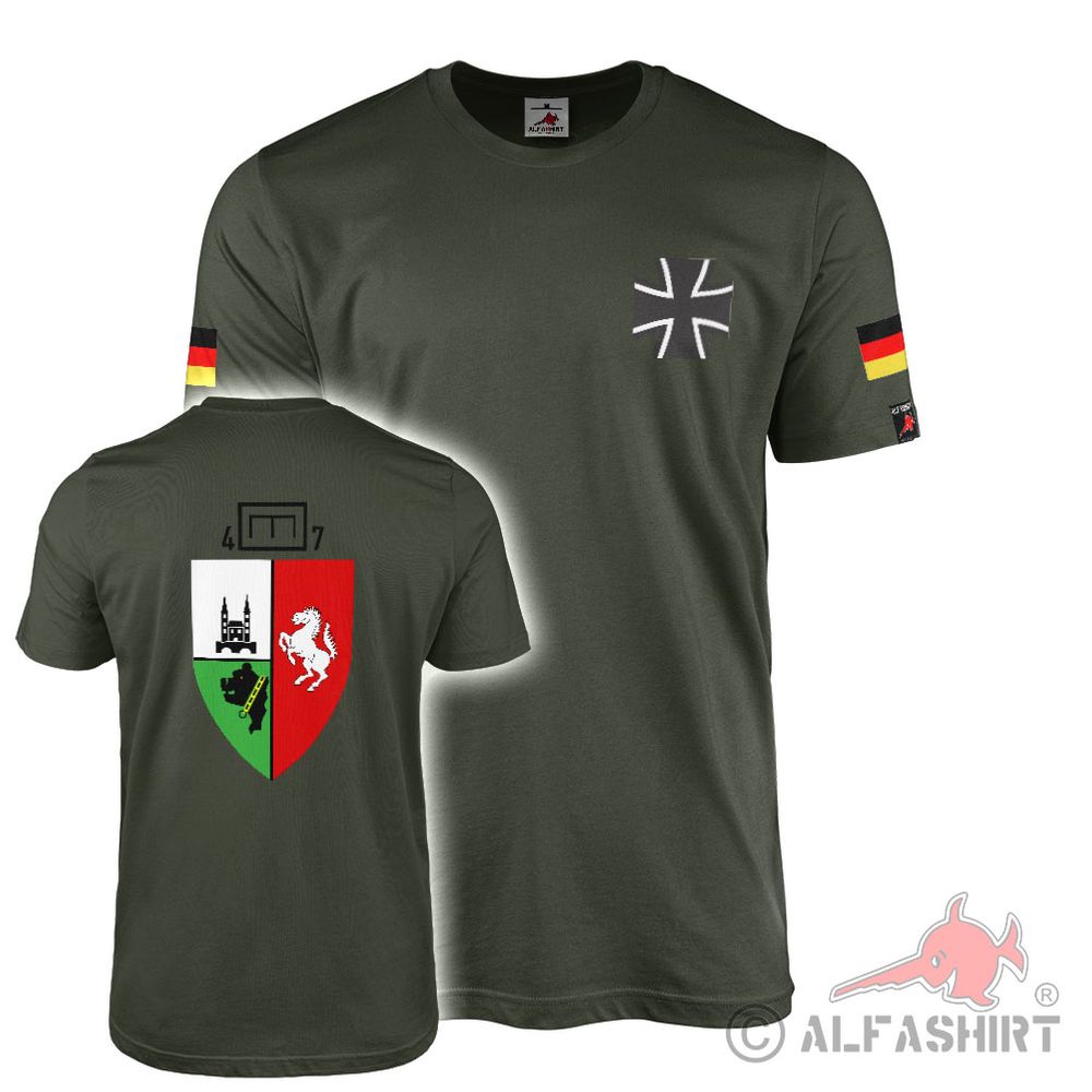 T-Shirt 4 Kompanie Pionierbatallion PiBtl 7 BW-Kreuz Flagge Fahne Bayern #42160