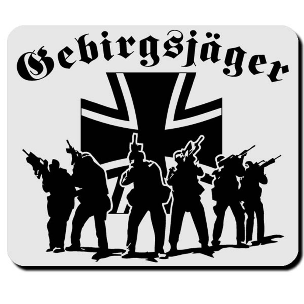 Gebirgsjäger Elite Militär Bundeswehr Einheit Einsatz GebJg Truppe - Mauspad PC #16620