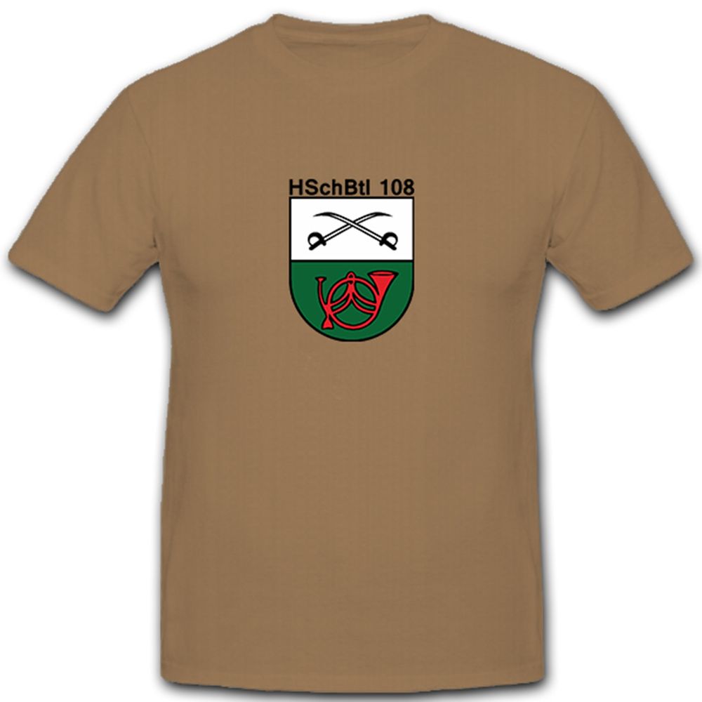 HSchBtl 108 Heimatschutz Bataillon Bundeswehr Bw Wappen Abzeichen  T Shirt #5342