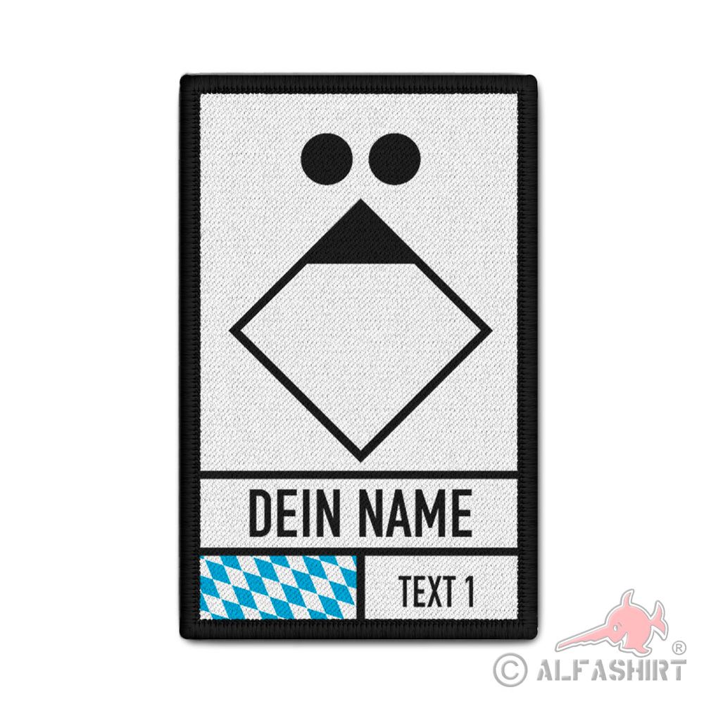 Patch Bayern Gruppenführer Feuerwehr KatSchutz Personalisiert 9,8x6cm #40114