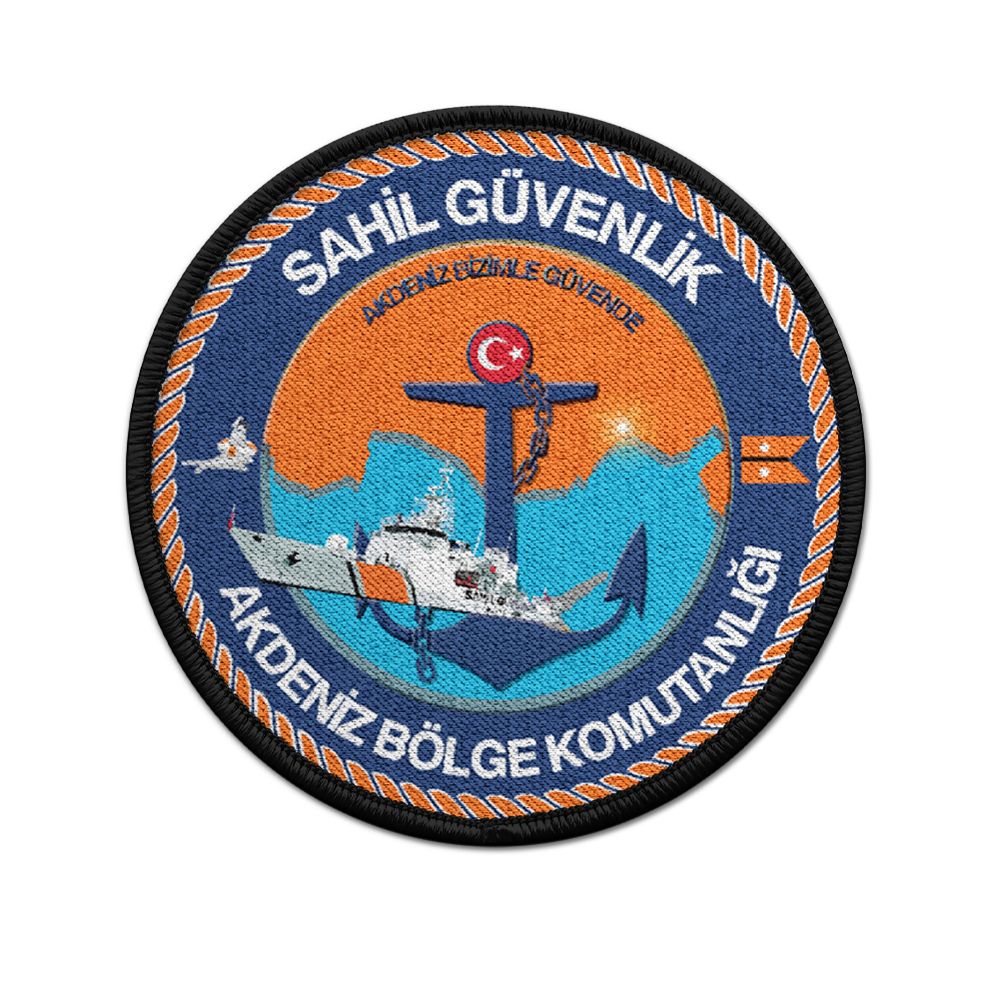 SAHIL GÜVENLIK AKDENIZ BÖLGE KOMUTANLIGI Patch Türkiye Halbmond Stern #24725