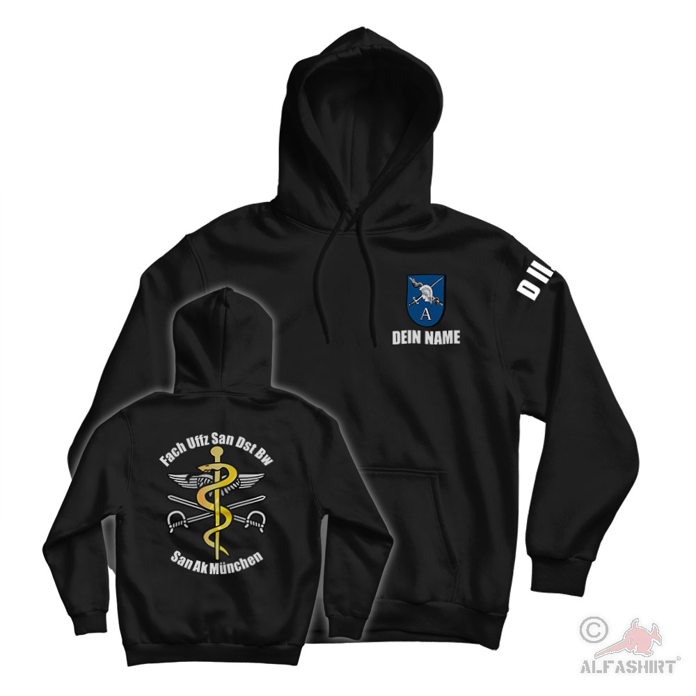 Hoodie Fach Uffz Sand Bw San Ak München Unteroffizier Lehrgang Pullover#36770