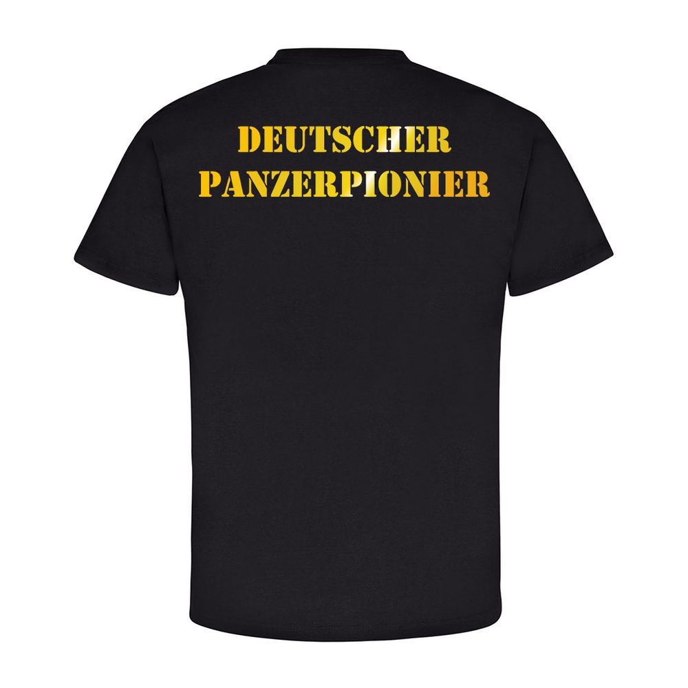 Deutscher Panzerpionier Skull Totenkopf Schädel Militär - T Shirt #8104 