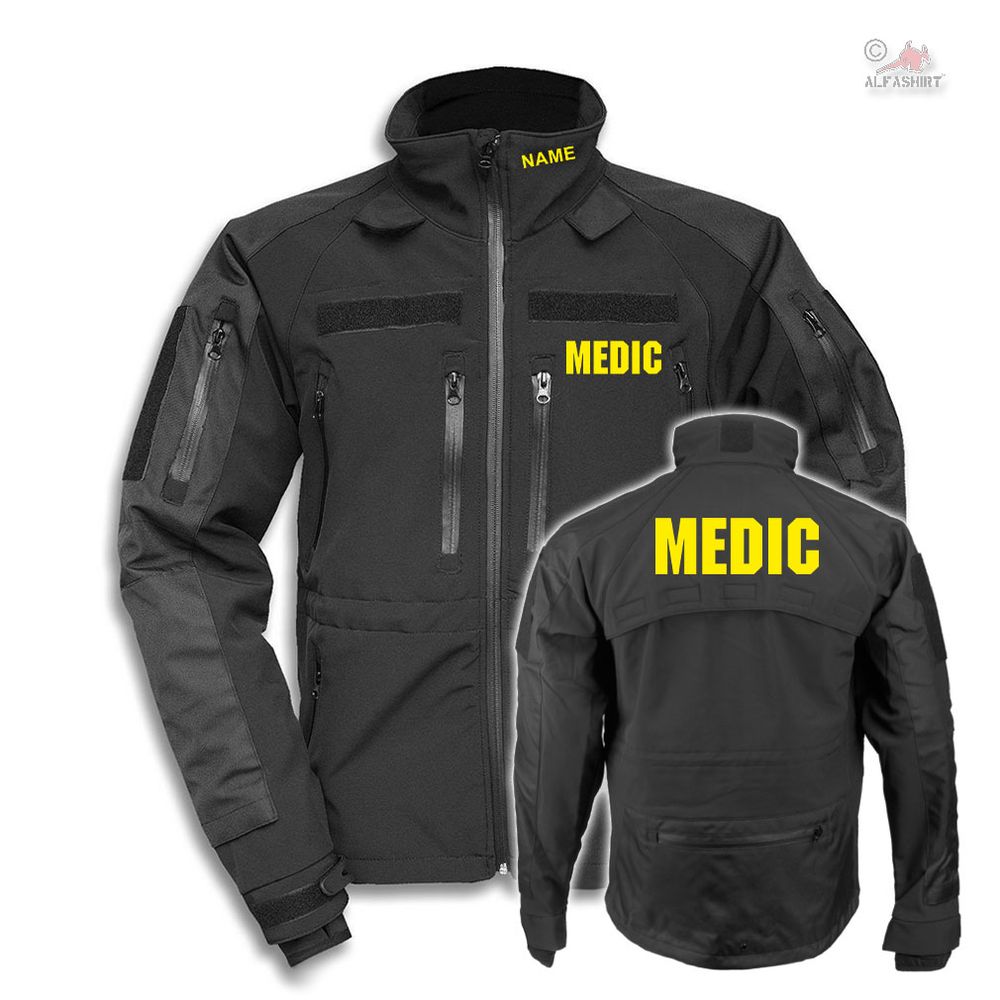 Softshell Jacke Medic Ambulance Sanitäter Notarzt Doktor Feldarzt #38901