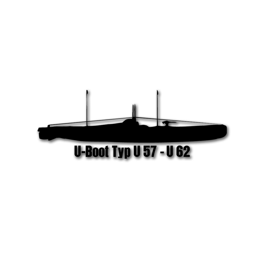 Wandtattoo Typ U 57 - U62 dieselelektrisches U-Boot Bremen Nordsee 58 #A6184