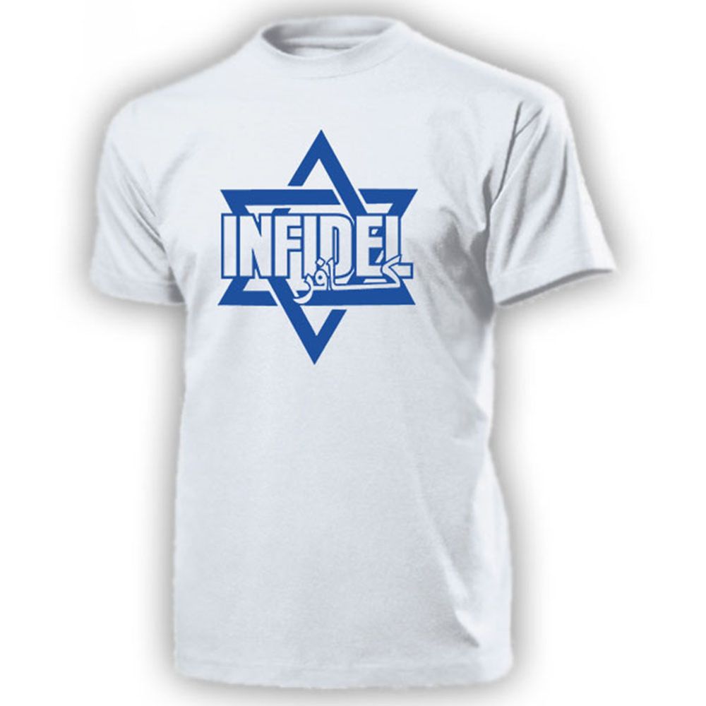 Infidel Davidstern Arabisch Ungläubiger Israel Heiligesland T Shirt #20255