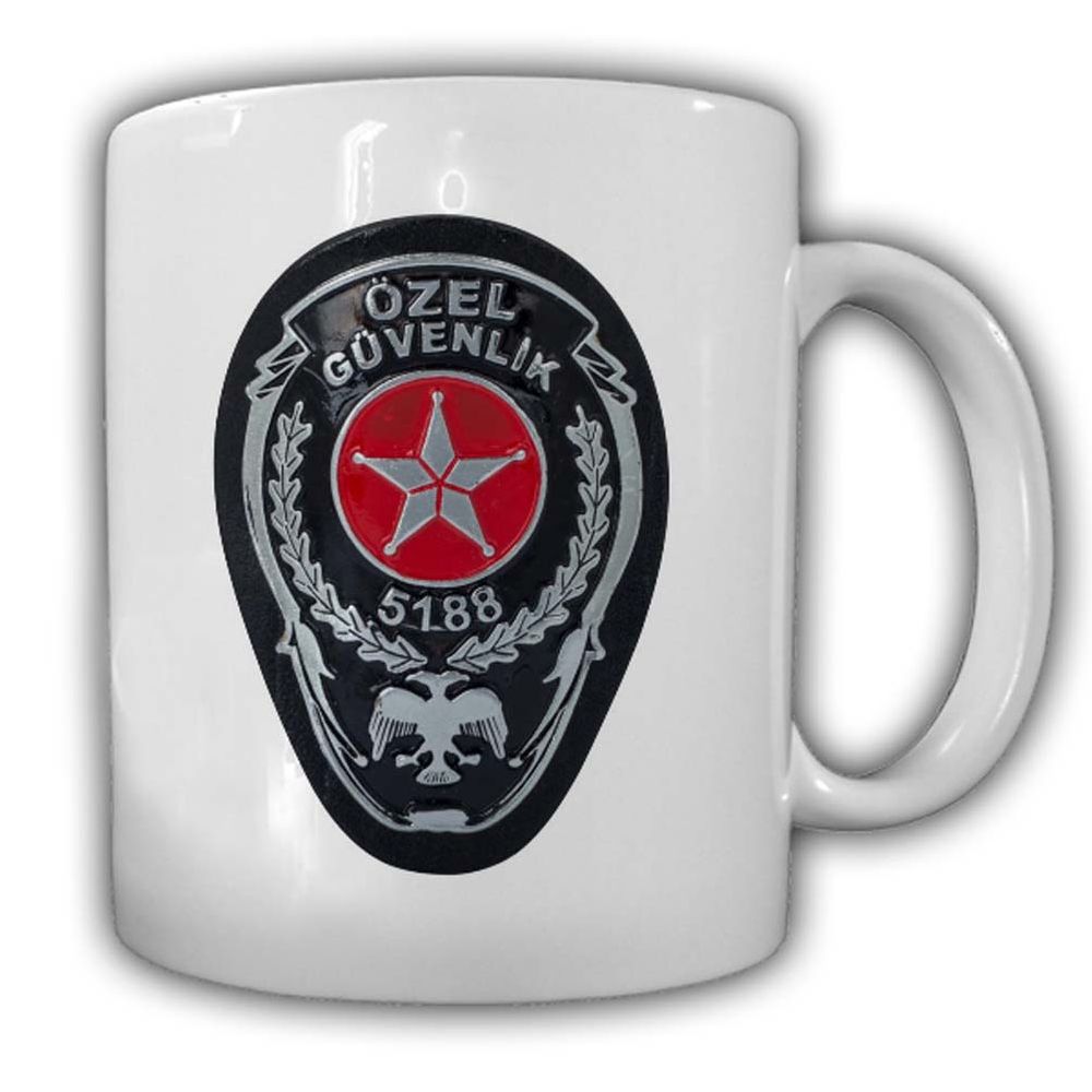 ÖZEL GÜVENLIK 5188 Tasse Türkey Polizei Police FBI Istanbul Abzeichen#24269