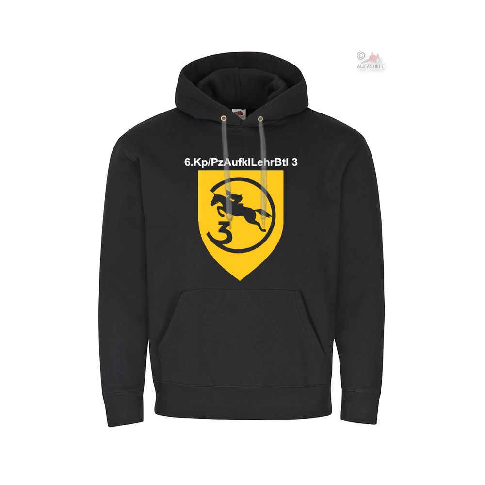Hoodie 6Kp-PzAufklLehrBtl 3 Panzeraufklärer-Lehr-Bataillon Kompanie Wappen#38860