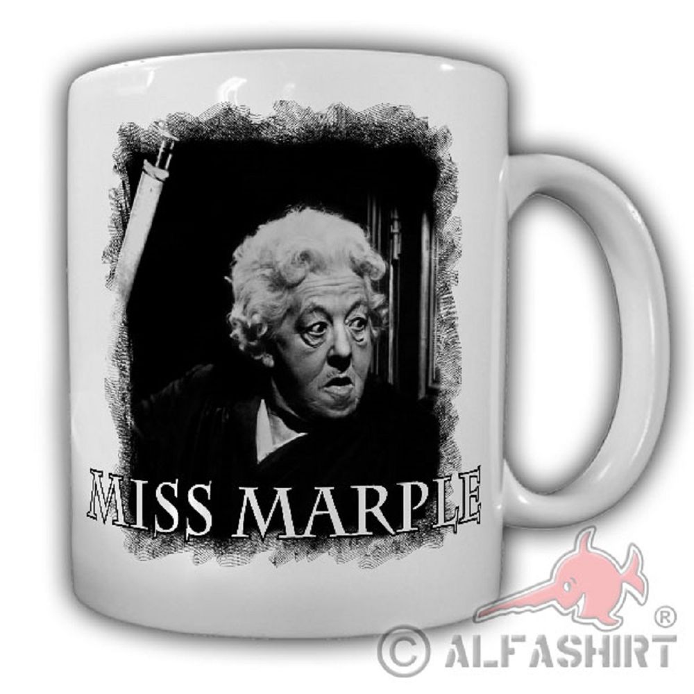 Miss Marple Krimi Roman alte Dame Kult Serie 50er 60er Film Tasse Becher #19862