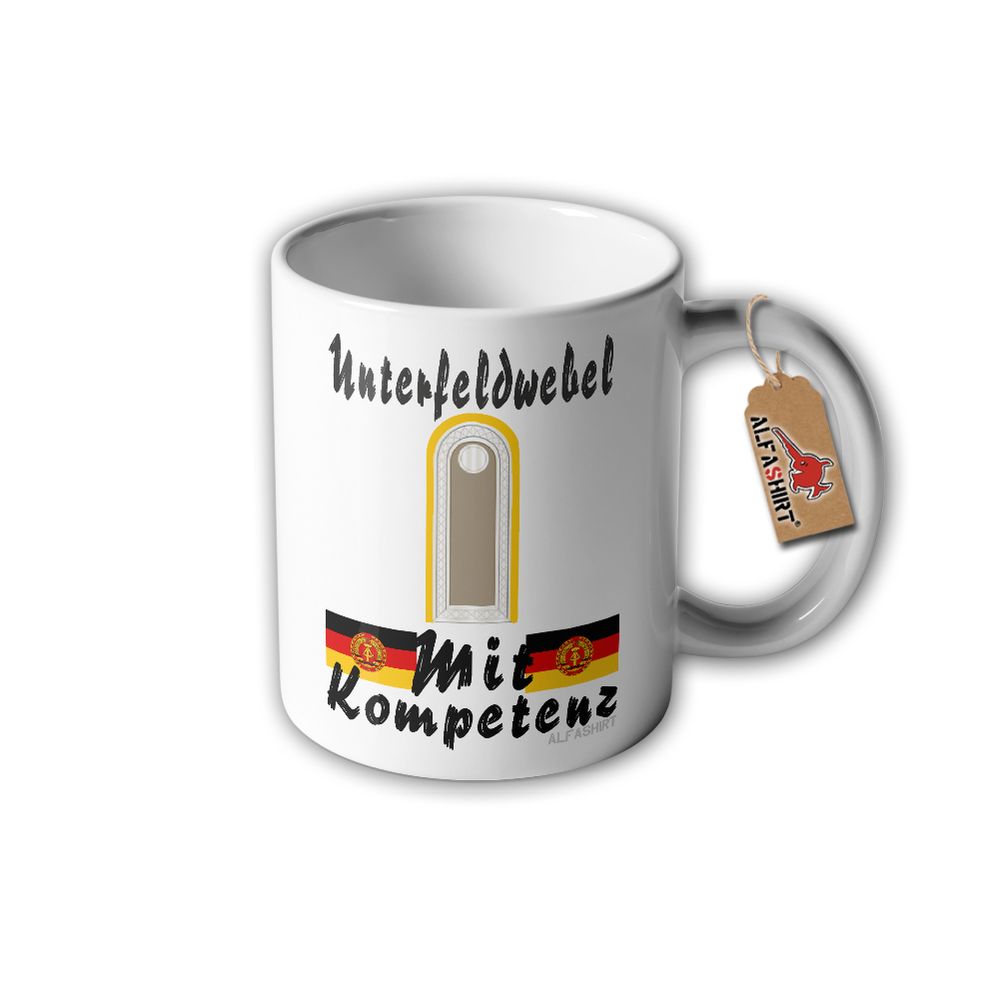 Unterfeldwebel des Nachrichten Dienst Tasse NVA Ufw Ostdeutschland DDR #31632