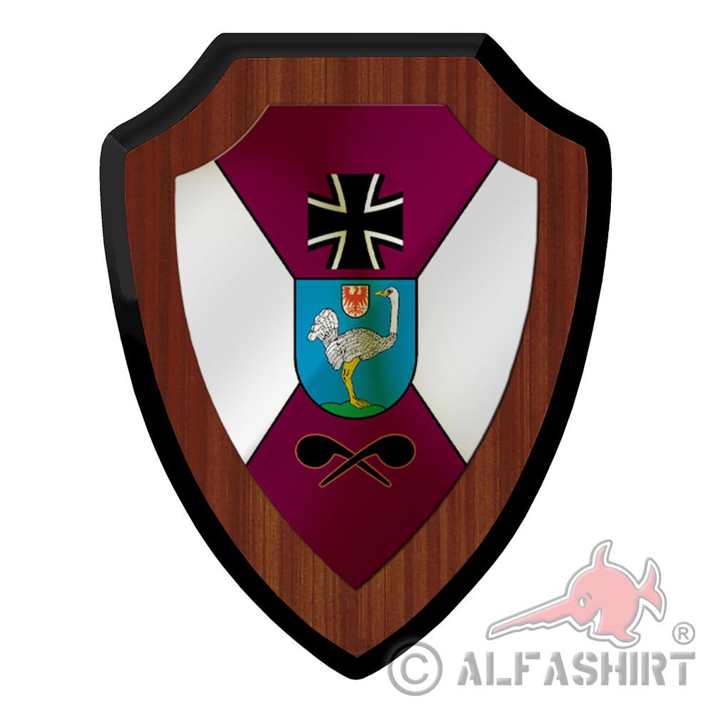 Heraldic shield ABC Defense Regiment 1 Strausberg Brandenburg Defense Troop #43528