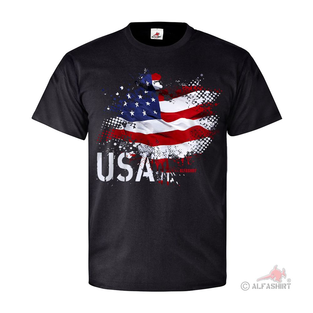 USA Flag America Stars Stripes US Army Stars and Stripes Patriot T Shirt # 26820
