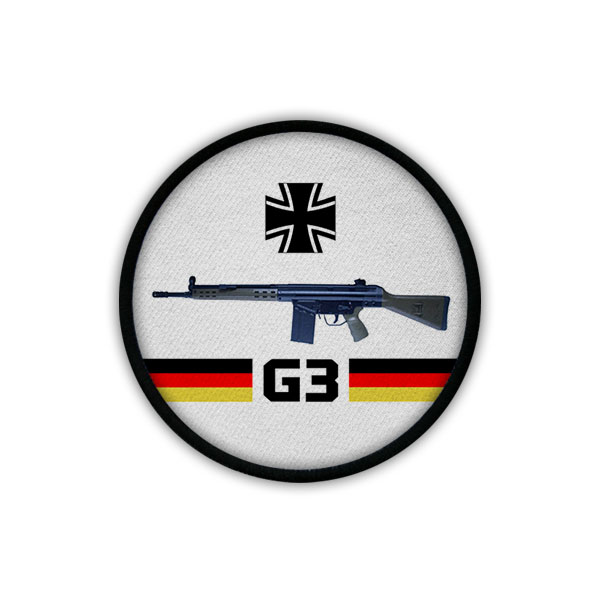 Patch / Aufnäher - G3 Bundeswehr Waffe Sturmgewehr AGA 7,62mm NATO #19557