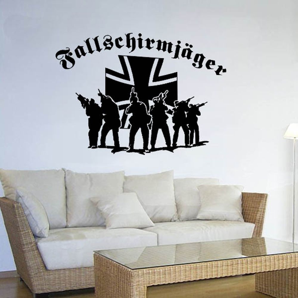Fallschirmjäger Elite Bundeswehr BW Deutschland 45x64cm Wandtattoo #A1889